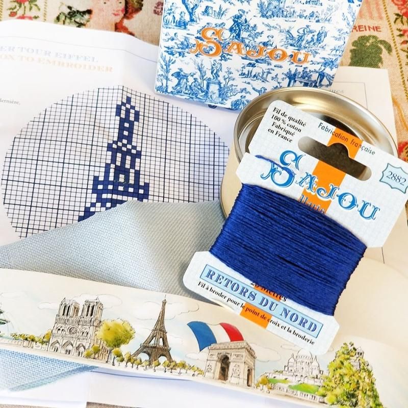 Sajou刺繍キットエッフェル塔刺繍ボックスキット