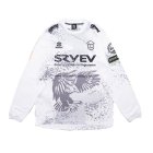 SRYEV (スライヴ)  Eagle Practice long sleeve Shirt white