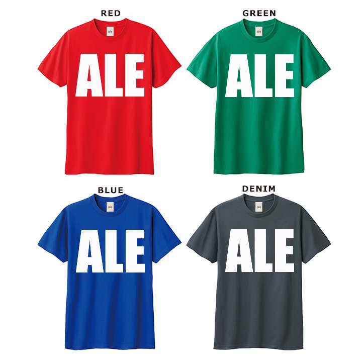 ale (アレ) BIGALEロゴ Tシャツ / メール便可 | 横浜サッカー・フットサルショップale（アレ）