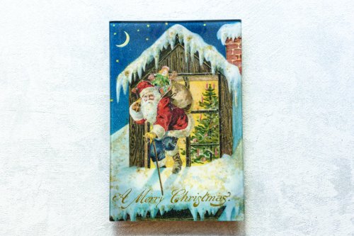 【ジョンデリアン】JOHN DERIAN デコパージュプレート レクタングルトレイ6×9” A Merry Christmas