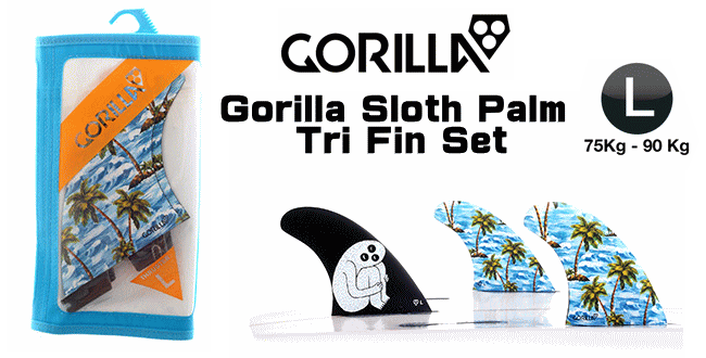 Gorilla Sloth Palm Tri Fin Set