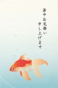 金魚１匹(暑中見舞い)