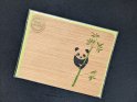WC322 Climbing Panda A2 Wooden card