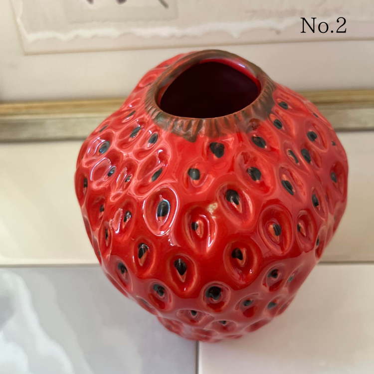 訳ありアウトレット】Des Potsフラワーベース（花瓶）通販 Strawberry