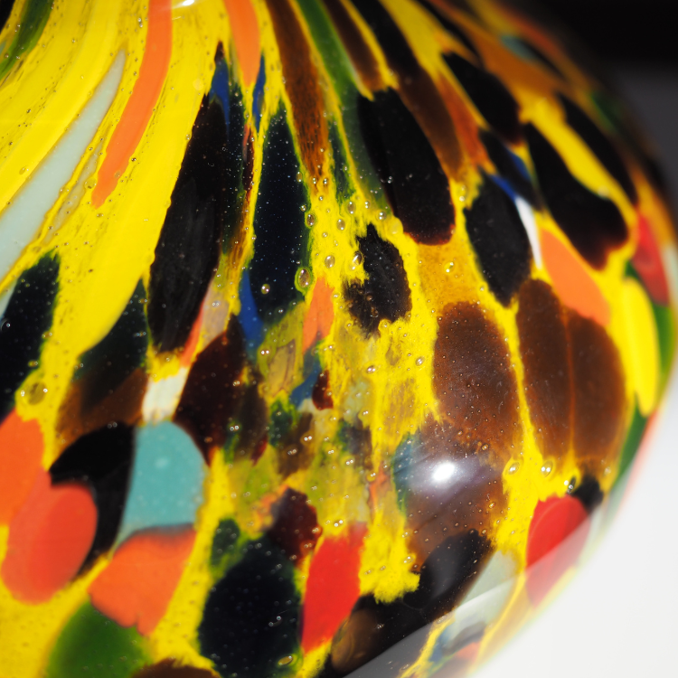 FIDRIOガラス花器の気泡