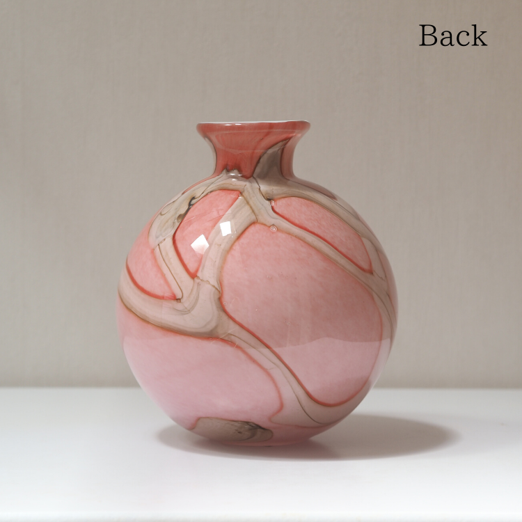 FIDRIOフラワーベース（花瓶）通販 Pink Flame / Bolvase with Neck (L 