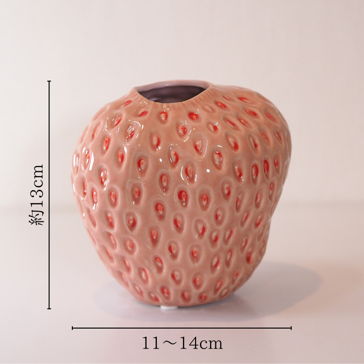 Des Potsフラワーベース(花瓶)通販 Strawberry (M) レッド Des Potsフラワーベース(花瓶)通販 Strawberry (M) レッド