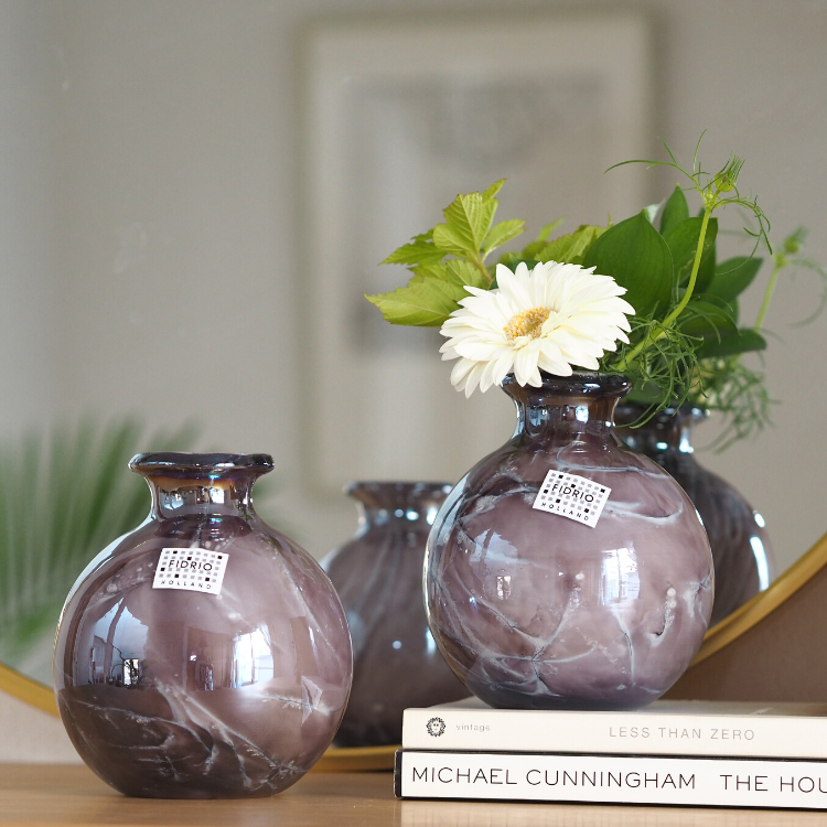 FIDRIOフラワーベース(花瓶)通販 Mauve Purple / Bolvase with FIDRIOフラワーベース(花瓶)通販 Mauve Purple / Bolvase with