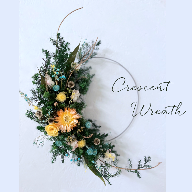 三日月リース】 Crescent Wreath 通販｜プリザーブドフラワー専門店