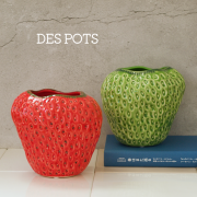Des Potsフラワーベース(花瓶)通販 Strawberry (L) ピンク Des Potsフラワーベース(花瓶)通販 Strawberry (L) ピンク