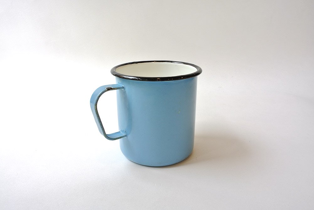 FINEL Enamel Mug フィネル 水色のホーローマグカップ カイ・フランク
