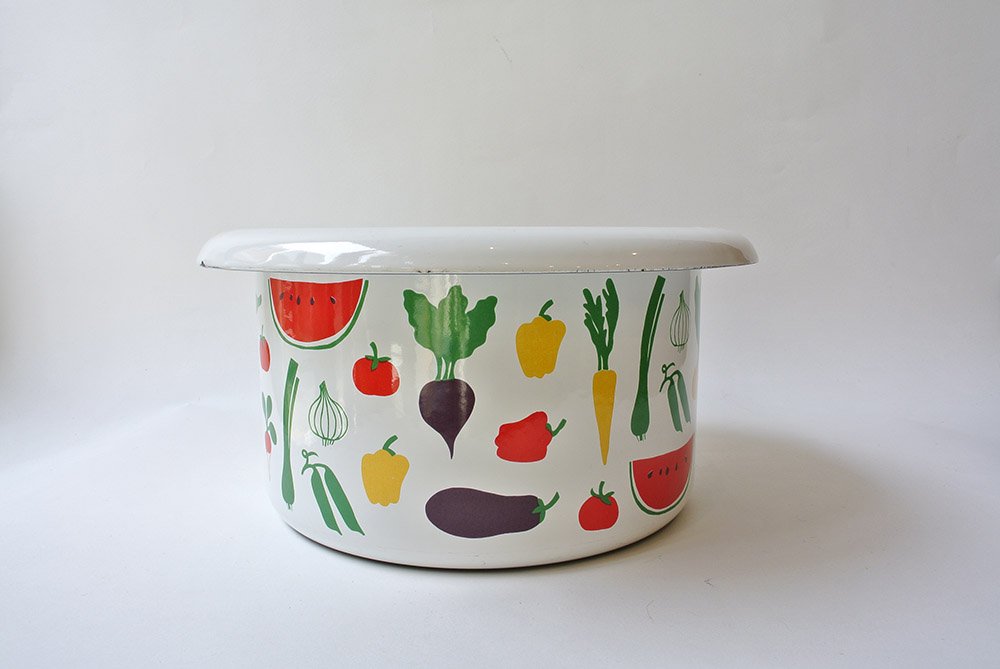 FINEL Enamel BOWL たっぷりお野菜 琺瑯(ホーロー)ボウル vintage