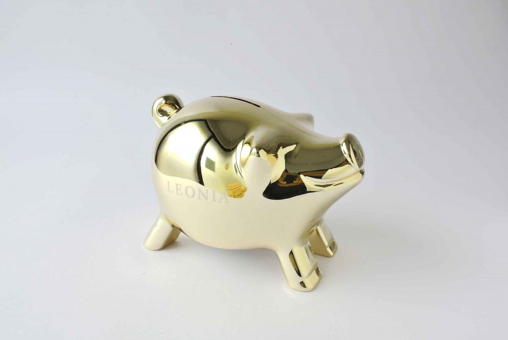 MK-Tresmer Money Box (Pig) 10 ぶたさんオブジェ (貯金箱) 金