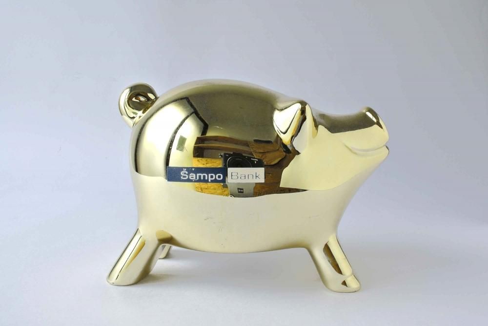 MK-Tresmer Money Box (Pig) 11 ぶたさんオブジェ (貯金箱) 金 