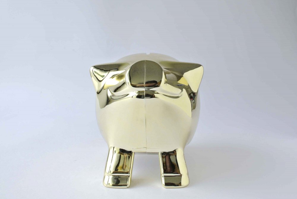 MK-Tresmer Money Box (Pig) 11 ぶたさんオブジェ (貯金箱) 金 