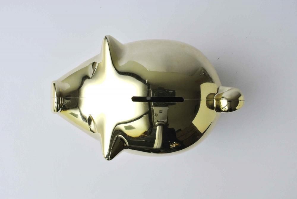 MK-Tresmer Money Box (Pig) 11 ぶたさんオブジェ (貯金箱) 金