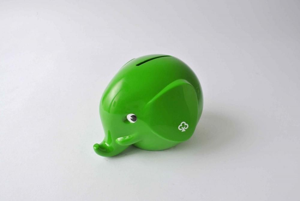 Norsu Elephant Money Box ノルス 緑のゾウのオブジェ 貯金箱 Vintage 再入荷 ヴィンテージ北欧雑貨 Pippurikera ピップリケラ 金沢