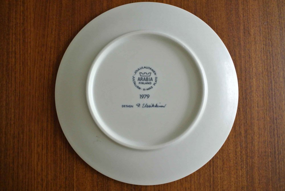 ARABIA 1979 X'mas Plate アラビア 1979年限定 イヤープレート