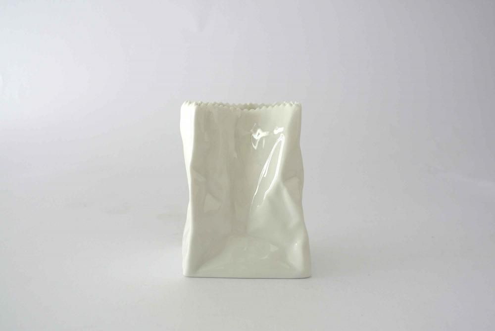 レア‼【未使用】 ローゼンタール(PAPER BAG VASE) フラワーベース レア‼【未使用】 ローゼンタール(PAPER BAG VASE) フラワー