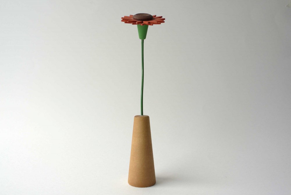 Johan Wooden Flower Object (marguerite) ヨハン 風になびく 