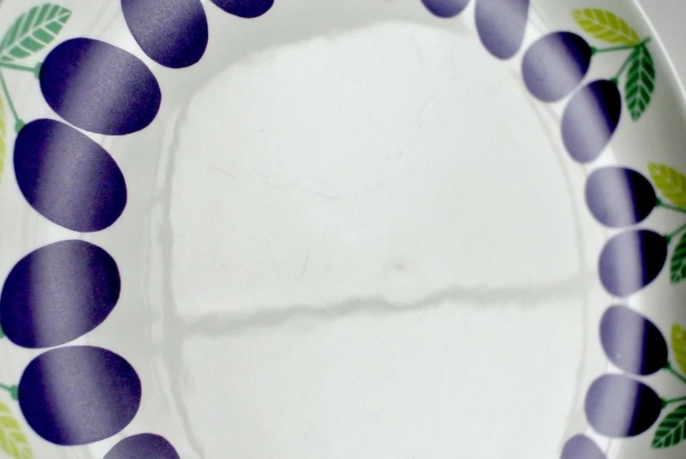 ARABIA ”POMONA” Plate23.5cm アラビア ”ポモナ” 23.5cm プラム 01