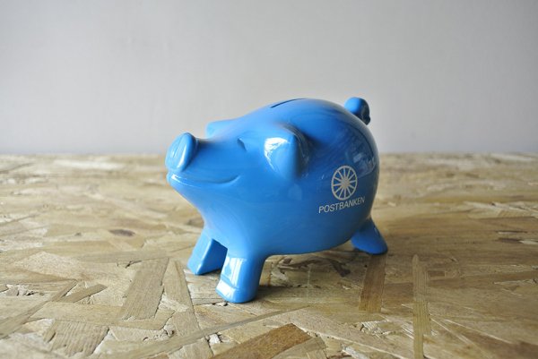 MK-Tresmer Money Box (Pig) 01 ぶたさんオブジェ (貯金箱) 空色 - ヴィンテージ北欧雑貨・PIPPURIKERA  ピップリケラ 金沢