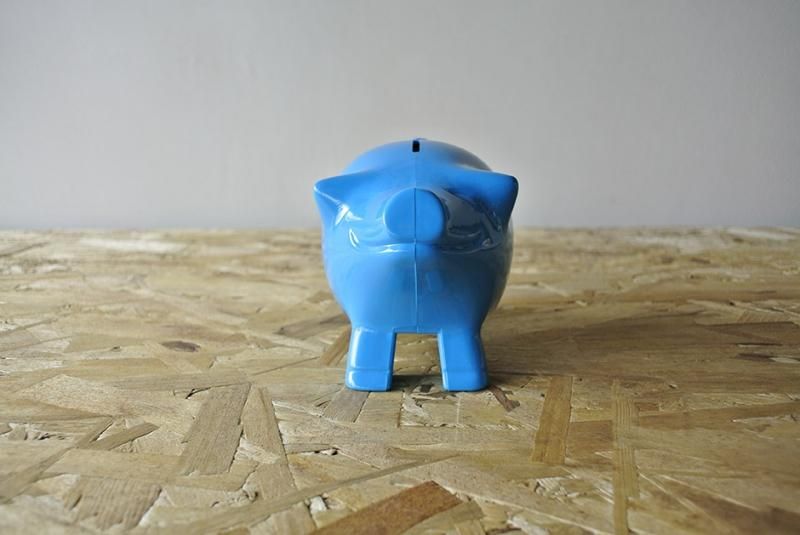 保障できる MK-Tresmer Money Box (Pig) 01 ぶたさんオブジェ (貯金箱) 空色 コレクション