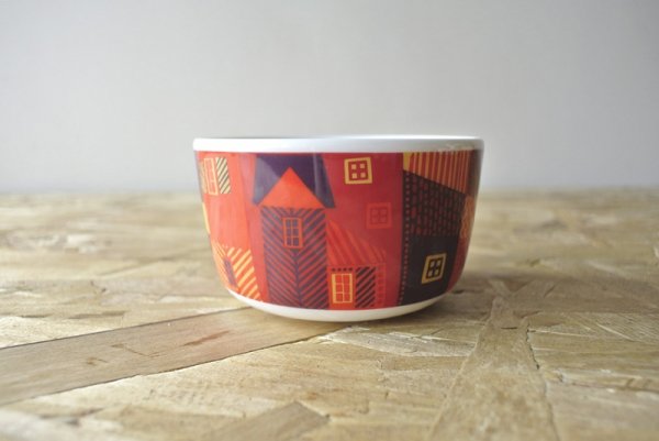 marimekko ”VANHAKAUPUNKI” bowl マリメッコ 古い街並みのボウル 2013年 -  ヴィンテージ北欧雑貨・PIPPURIKERA ピップリケラ 金沢