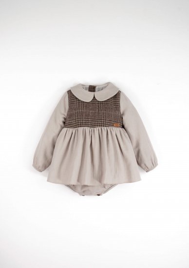 24AW Popelin ロンパース sand /12-18m - CALIN（カラン）for baby&kids