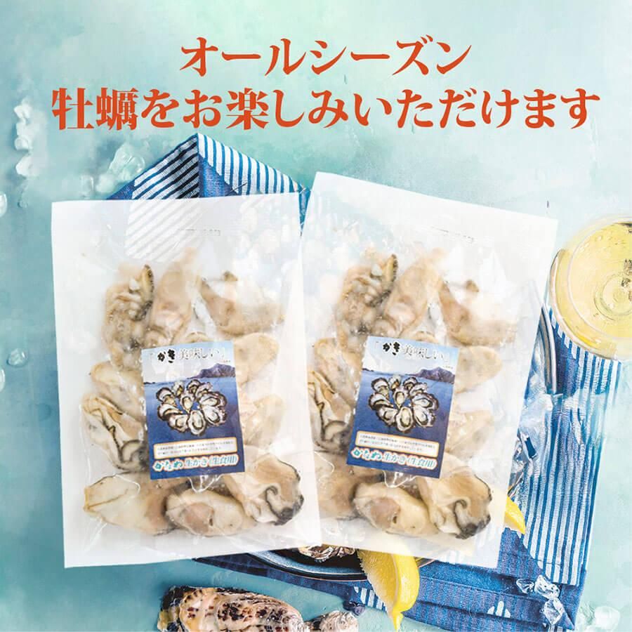 春夏秋冬オールシーズン牡蠣をお楽しみいただけます