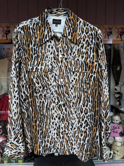 The Groovin High「Vintage 1940's Leopard Style」BOX Shirts(Yellow 