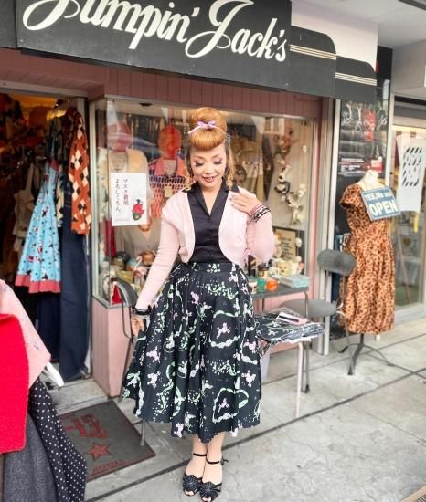 ❤️ヘルバニー HELL BUNNY サーキュラーワンピース　プードル Hell Bunny / Poodle pattern Circular Skirt - ◇Harajuku