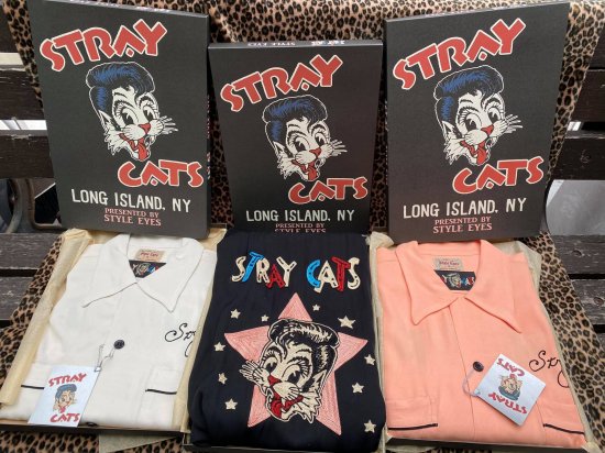 Stray cats hotsell bowling shirt