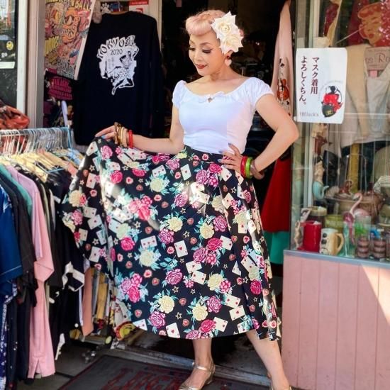 ❤️ヘルバニー HELL BUNNY サーキュラーワンピース　プードル Hell Bunny / Poodle pattern Circular Skirt - ◇Harajuku