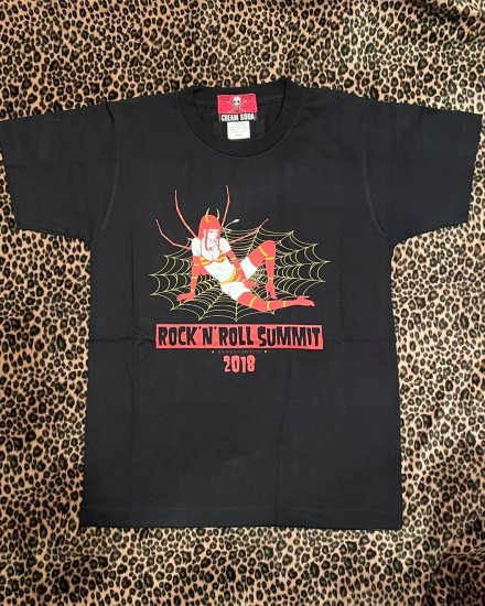 ロッケンロー★サミット2018×CREAM SODAコラボTシャツ(BLACK/RED) - ◆Harajuku Jumpin'Jack's  ONLINE SHOP◆