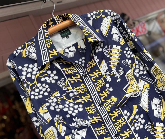 光龍chinese print shirt(navy) 注：前予約済お客様専用ページ