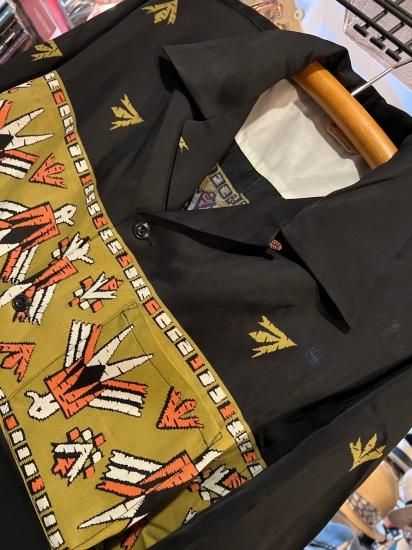 週末限定ンセール High Groovin' The / Thunderbird(black shirt rayon L/S ウェア・シャツ