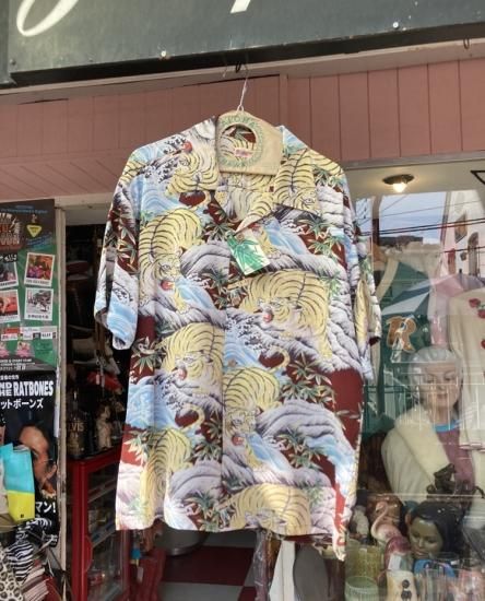 SUNSURF(サンサーフ）FIGHTING TIGER アロハシャツ L SUN SURF サンサーフ SUNSURF アロハシャツ SS39014 