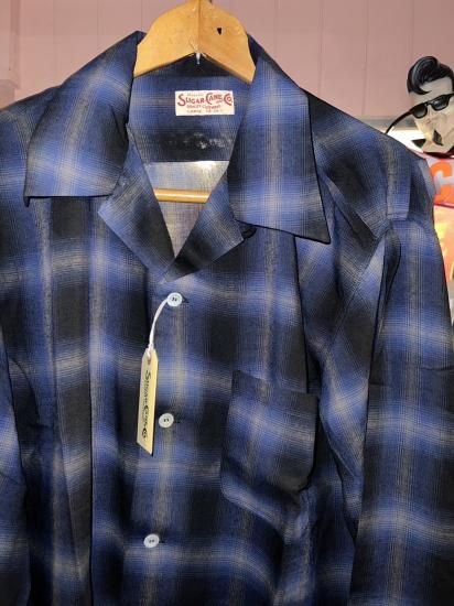 Sugar Cane RAYON OMBRE CHECK OPEN SHIRT - ◇Harajuku Jumpin
