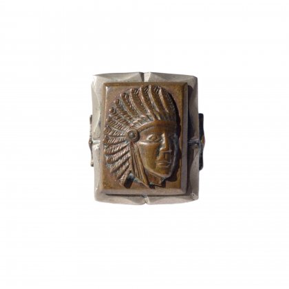  Ρơ ᥭ󥰡1940'sۡIndian HeadVintage Mexican Ring