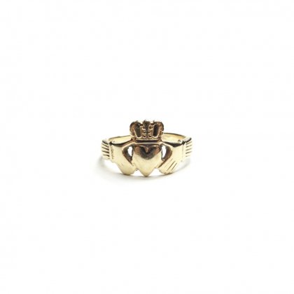  Ρơ 󥰡14K goldۡsize 14.5Vintage Claddagh Ring