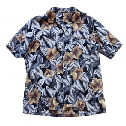  Ρơ åȥ  ġLeaf Flowerۡ1980's-Vintage Aloha Shirts