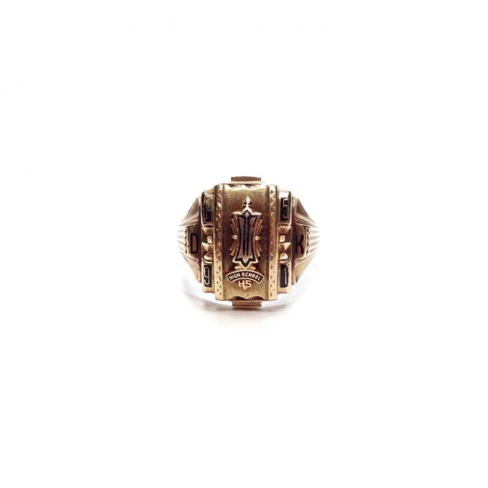 10K Vintage College Ring ヴィンテージ カレッジリング - yanbunh.com