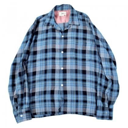 ヴィンテージ L/S 開襟 レーヨン シャツ【1960's-】【Domain by .Milliken】