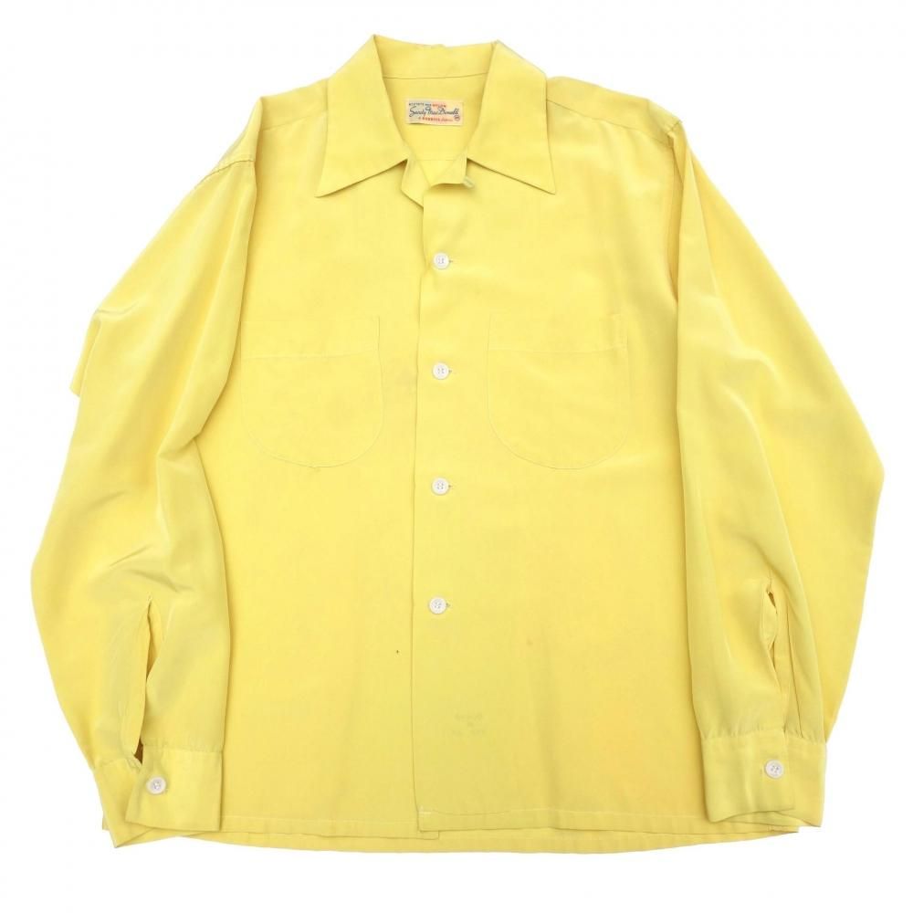 50s 〜　60s L ヴィンテージ シルクシャツ 開襟 50s 〜 60s L ヴィンテージ シルクシャツ 開襟