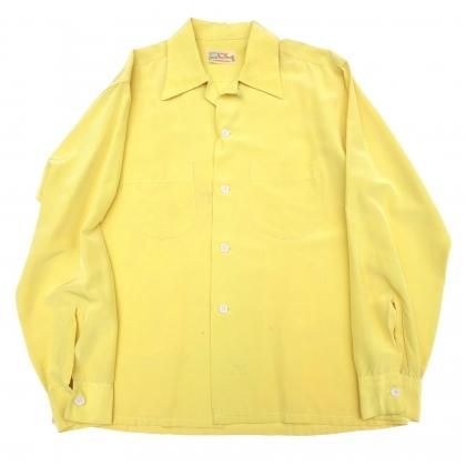 ヴィンテージ L/S 開襟 シャツ【1950's-】【Sunday Mac Donald】ACETATE/NYLON