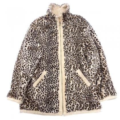 ヴィンテージ フェイクファー/レザーリバーシブル ジャケット 【1980's】Leopard / Pig skin