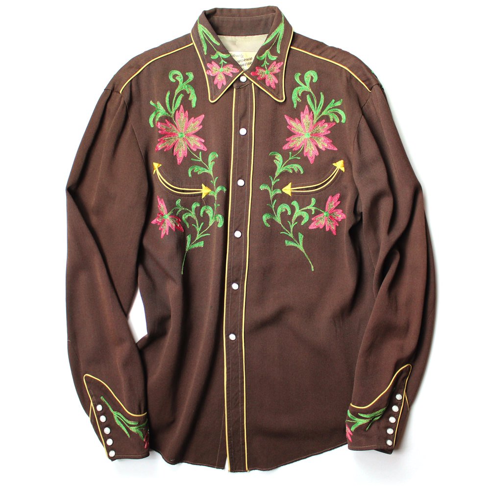 ヴィンテージ レーヨンウール ウエスタンシャツ【California Ranchwear】【1950's】Vintage Western Shirts