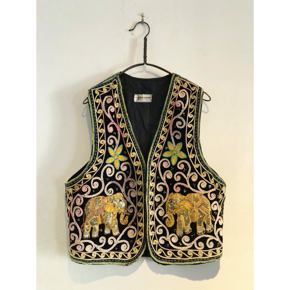 希少 70s Mandalay Embroidery Vest+bonfanti.com.br