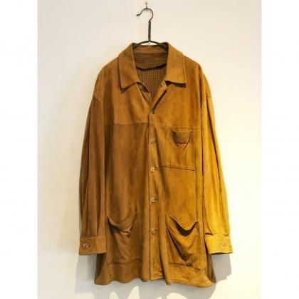  Ρơ ե С 㥱åȡ1980s- Fake Suede Coverall Jacket